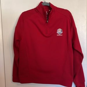 Cutter & Buck Drytec Pullover w/ Red Ryder Cup 2012 logo-lt chest, Size S/P
